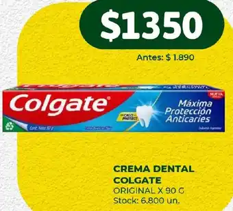 Super MAMI CREMA DENTAL COLGATE ORIGINAL X 90G oferta