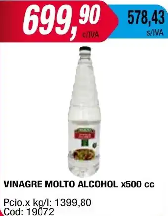 Maxiconsumo VINAGRE MOLTO ALCOHOL x 500cc oferta