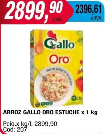 Maxiconsumo ARROZ GALLO ORO ESTUCHE x 1kg oferta