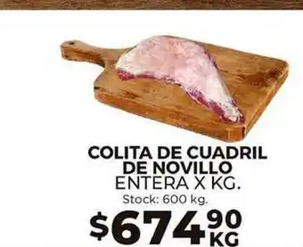 Colita de Cuadril de Novillo Entera x Kg