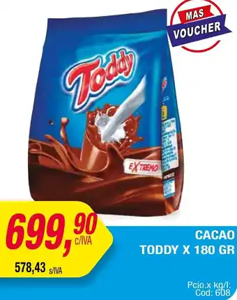 Maxiconsumo CACAO TODDY X 180GR oferta