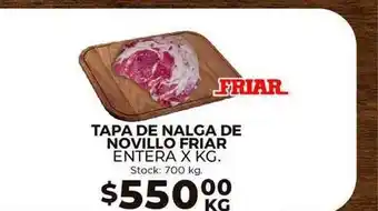 Super MAMI Friar Tapa de Nalga de Novillo Entera x Kg oferta