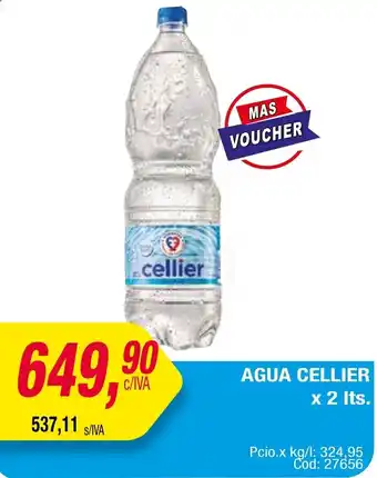 Maxiconsumo AGUA CELLIER x 2It oferta