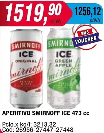Maxiconsumo APERITIVO SMIRNOFF ICE 473cc oferta