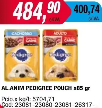 Maxiconsumo AL.ANIM PEDIGREE POUCH x 85gr oferta