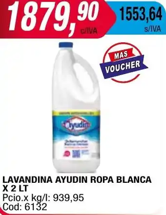 Maxiconsumo LAVANDINA AYUDIN ROPA BLANCA X 2LT oferta