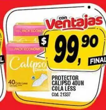 Supermercados Yaguar Calipso Protector 40un Cola Less oferta
