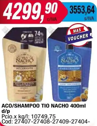 Maxiconsumo ACO/SHAMPOO TIO NACHO 400ml oferta