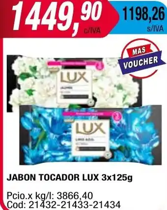 Maxiconsumo JABON TOCADOR LUX 3x125g oferta