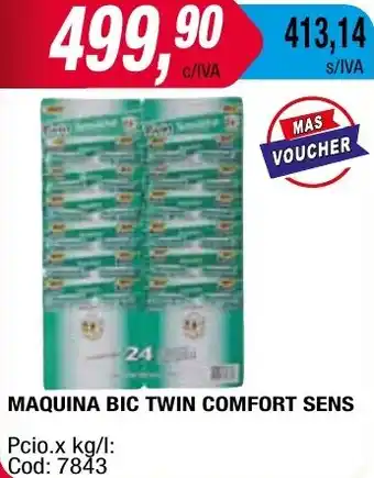 Maxiconsumo MAQUINA BIC TWIN COMFORT SENS oferta