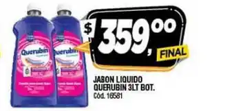 Supermercados Yaguar Querubin Jabon Liquido 3lt Bot. oferta