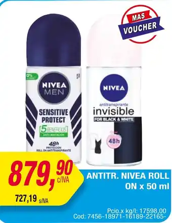 Maxiconsumo ANTITR. NIVEA ROLL ON x 50ml oferta