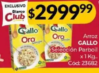 Diarco Arroz GALLO Selección Parboil x 1kg oferta