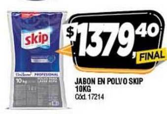 Supermercados Yaguar Skip Jabon En Polvo 10kg oferta