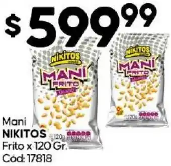 Diarco Mani NIKITOS Frito x 120gr oferta