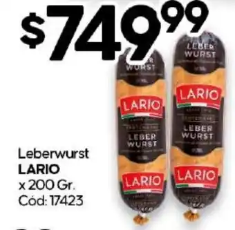 Diarco Leberwurst LARIO x 200gr oferta