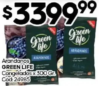 Diarco Arandanos GREEN LIFE Congelados x 300gr oferta