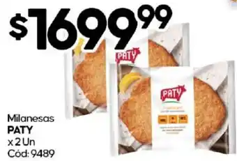 Diarco Milanesas PATY x 2 Un oferta
