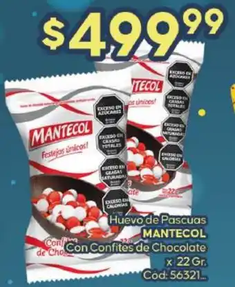 Diarco Huevo de Pascuas MANTECOL Con Confites de Chocolate x 22gr oferta