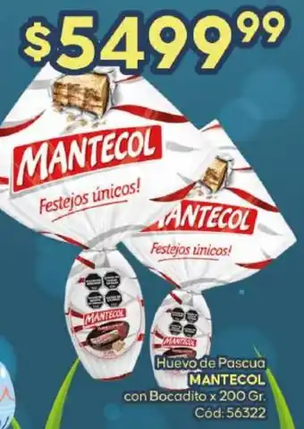Diarco Huevo de Pascua MANTECOL con Bocadito x 200gr oferta