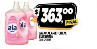 Supermercados Yaguar Ala Lavavjillas 4lt Crem. Glicerina oferta