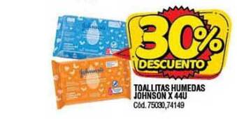 Supermercados Yaguar Johnson Toallitas Humedas x 44u oferta