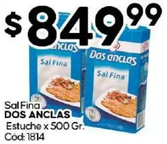 Diarco Sal Fina DOS ANCLAS Estuche x 500gr oferta