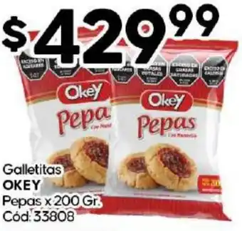 Diarco Galletitas OKEY Pepas x 200gr oferta