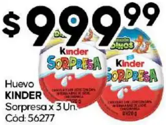 Diarco Huevo KINDER SORPRESA x 3un oferta