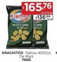 Hipermay Krachitos Palitos 400grs de Maiz 7005 oferta
