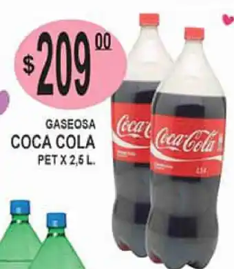 Delfin Supermercados Coca Cola Gaseosa Pet x 2,5l oferta