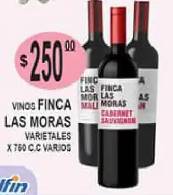 Delfin Supermercados Finca Las Moras Vinos Varietales x 760cc oferta