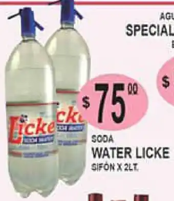Delfin Supermercados Water Licke Soda Sifón x 2lt oferta