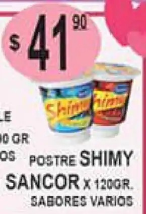 Delfin Supermercados Shimy Sancor Postre x 120gr oferta