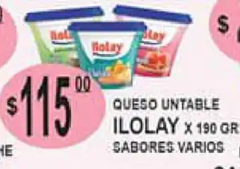 Delfin Supermercados Ilolay Queso Untable Varios 190gr oferta
