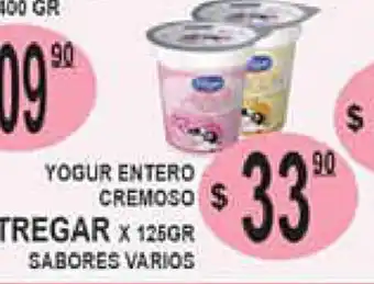 Delfin Supermercados Tregar Yogur Entero Cremoso x 125gr oferta