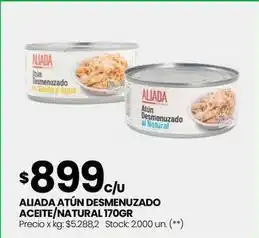 Changomas Aliada - atún desmenuzado aceite/natural 170gr oferta