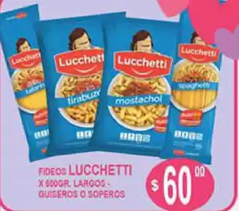 Delfin Supermercados Lucchetti Fideos 500g oferta