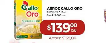 Super MAMI Arroz Gallo Oro x 1kg oferta