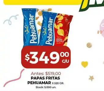 Super MAMI Papas Fritas Pehuamar x 520gr oferta