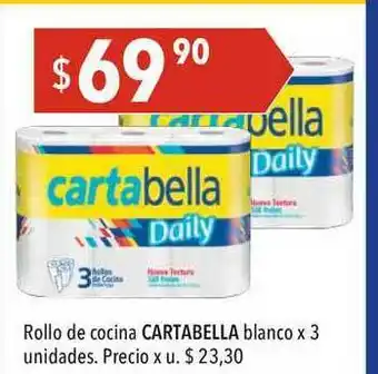 Hergo Rollo De Cocina Cartabella blanco x 3uni oferta