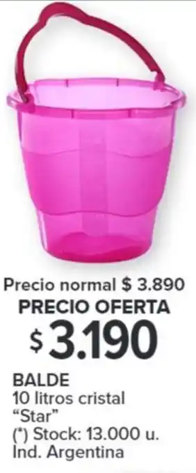 Carrefour BALDE 10 litros cristal oferta