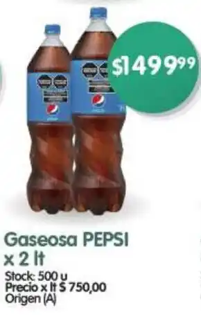 Gaseosa PEPSI X 2LT