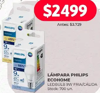 Supermercados Tadicor LÁMPARA PHILIPS ECOHOME LEDBULB 9W oferta