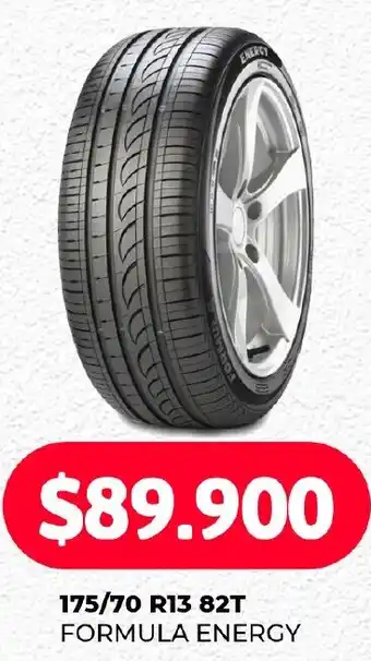Supermercados Tadicor 175/70 R13 82T FORMULA ENERGY oferta