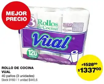 Atomo Conviene ROLLO DE COCINA VUAL 40 paños oferta