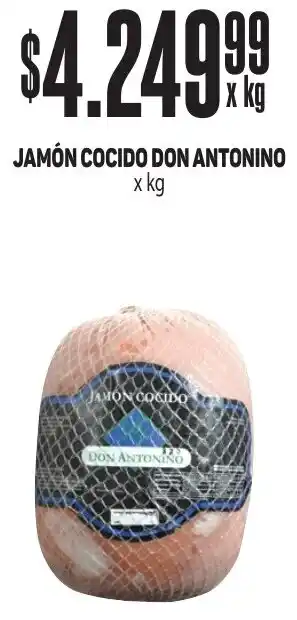 Makro JAMÓN COCIDO DON ANTONINO x kg oferta