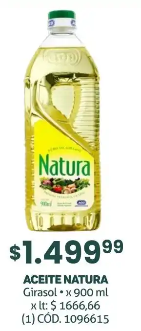 Makro ACEITE NATURA Girasol x 900ml oferta