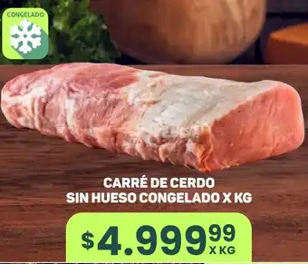 Makro CARRÉ DE CERDO SIN HUESO CONGELADO X KG oferta