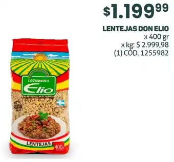 Makro LENTEJAS DON ELIO x 400gr oferta